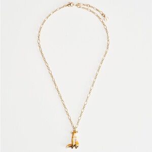 Enamel Fox Necklace by Fable England